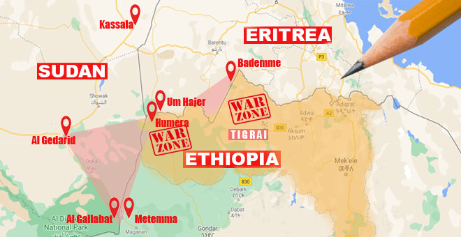 Ethiopian War Exhibit In Triangles